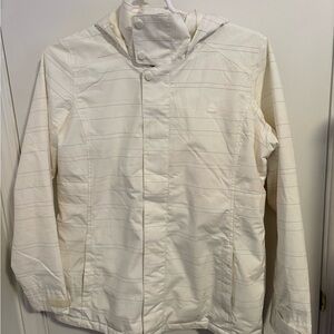 Men’s Large Burton White Striped Ski Snowboard Jacket